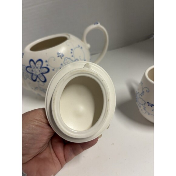 Extremely Rare Hallmark Teapot, Sugar Bowl, Creamer Set EUC!! - Picture 9 of 14